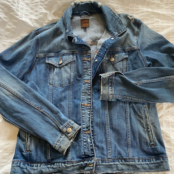 Joe’s Jeans distressed jean denim jacket - Picture 6 of 7